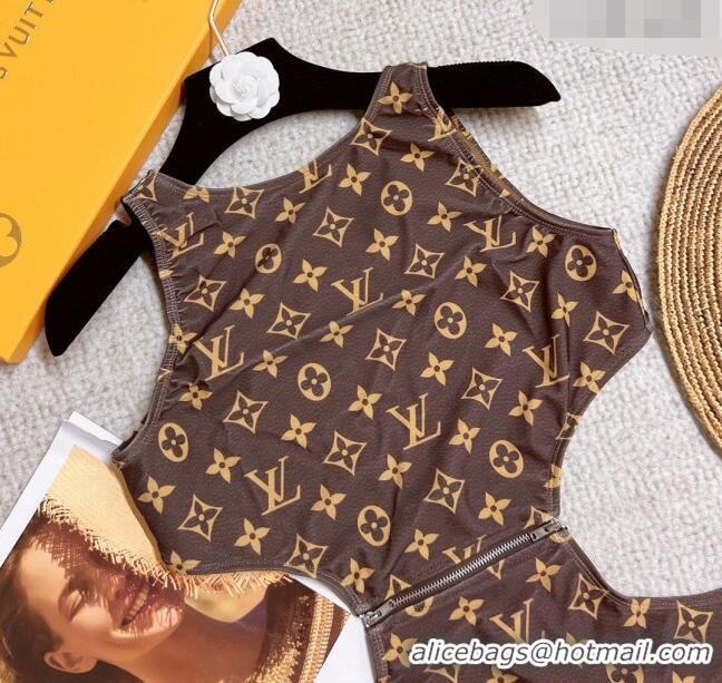 Affordable Price Louis Vuitton Zip Swimwear LV0307 Brown 2023