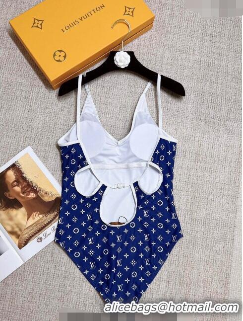 ​Traditional Discount Louis Vuitton One Piece Swimwear 0307 Blue 2023