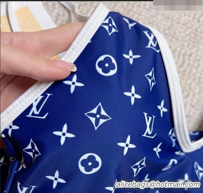 ​Traditional Discount Louis Vuitton One Piece Swimwear 0307 Blue 2023