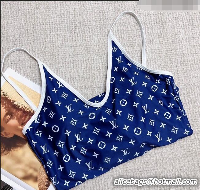 ​Traditional Discount Louis Vuitton One Piece Swimwear 0307 Blue 2023