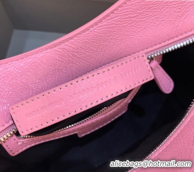 Pretty Style Balenciaga Neo Cagole XS Lambskin Top Handle Bag BA1570 Light Pink/Aged Silver 2022