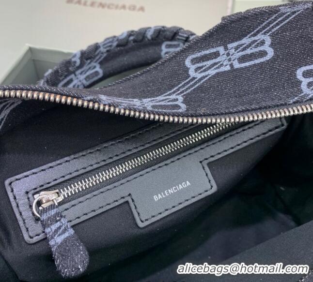 New Design Balenciaga Neo Cagole XS Top Handle Bag in BB Monogram BA1571 Denim Blue 2022