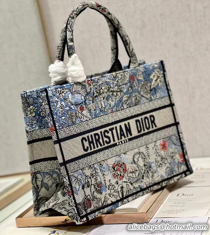 Buy Fashionable MEDIUM DIOR BOOK TOTE Embroidery M1296Z-32