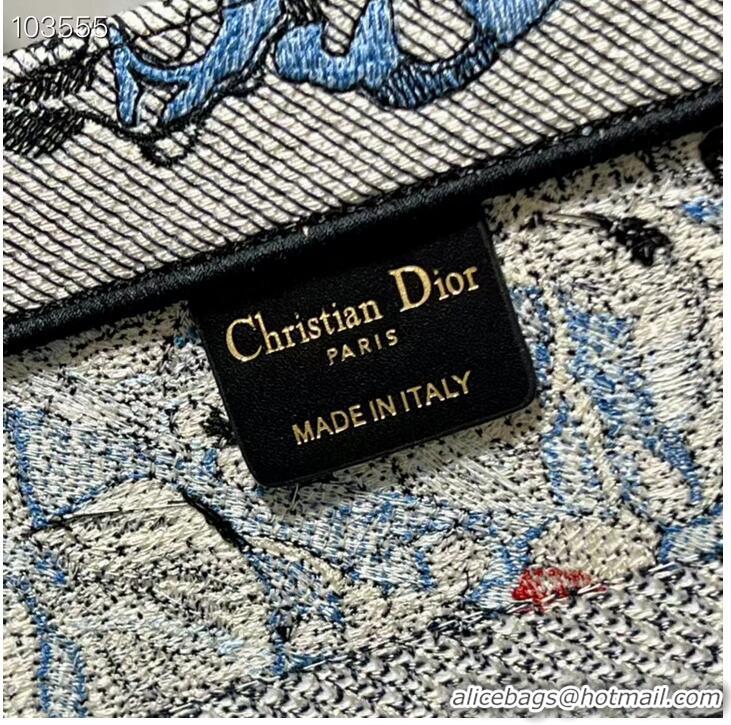 Buy Fashionable MEDIUM DIOR BOOK TOTE Embroidery M1296Z-32