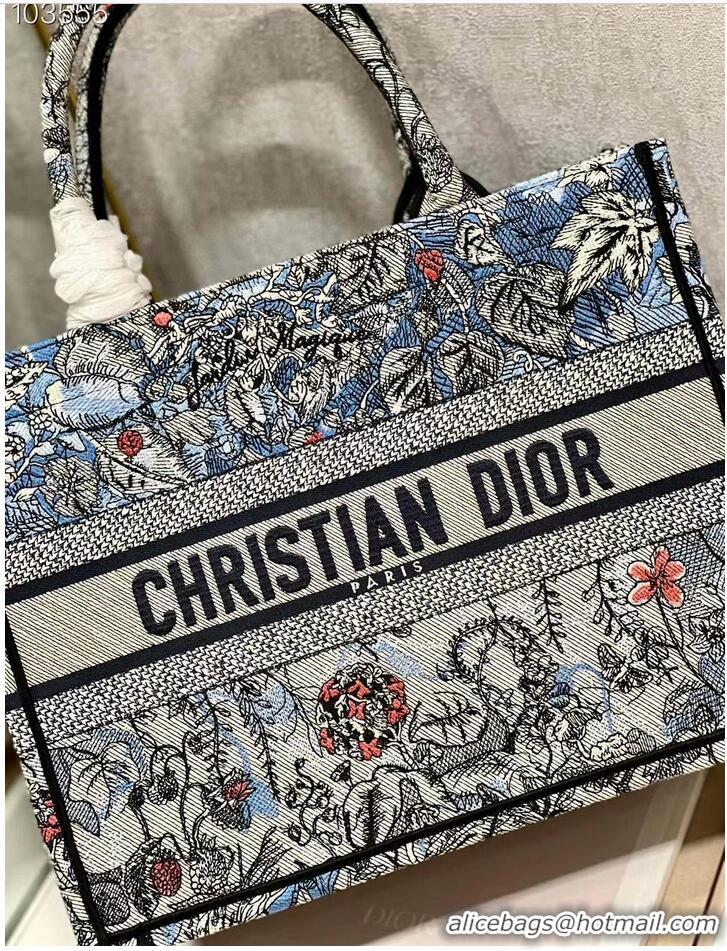 Buy Fashionable MEDIUM DIOR BOOK TOTE Embroidery M1296Z-32