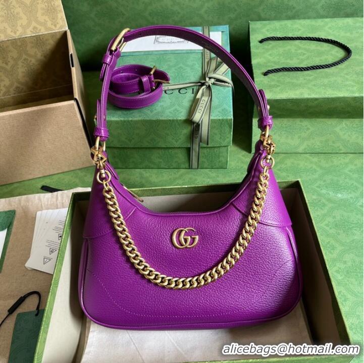 Good Product Gucci Aphrodite shoulder bag with Double G ‎739076 purple