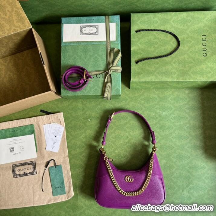 Good Product Gucci Aphrodite shoulder bag with Double G ‎739076 purple