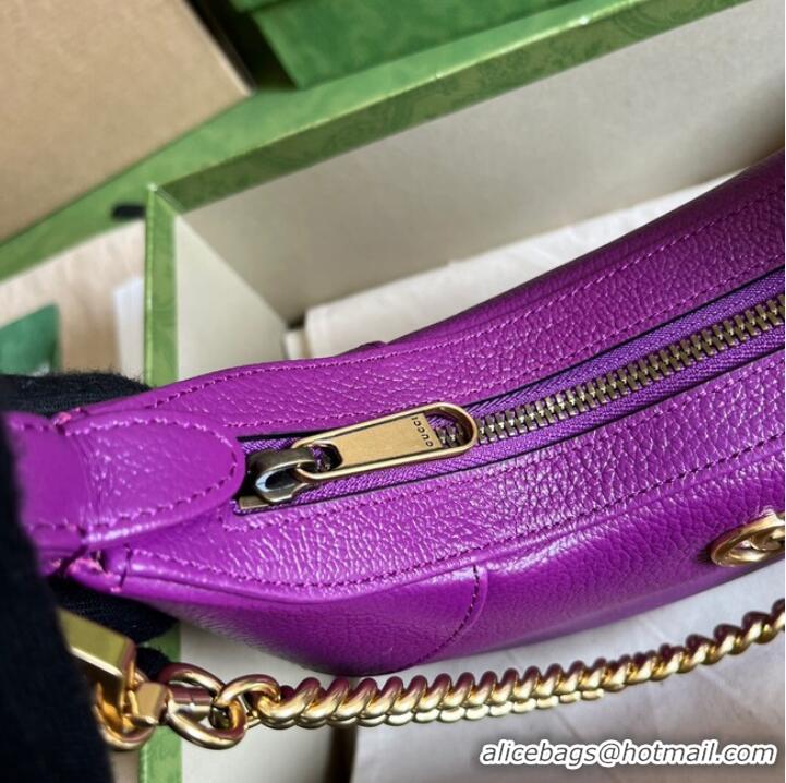 Good Product Gucci Aphrodite shoulder bag with Double G ‎739076 purple