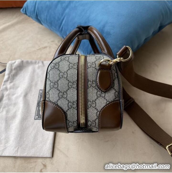 Low Cost Gucci Small duffle bag with Interlocking G 723307 brown