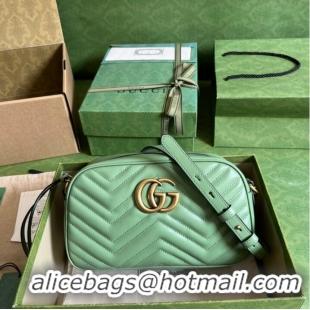 Good Looking Gucci GG Marmont matelasse shoulder bag 447632 Sage green