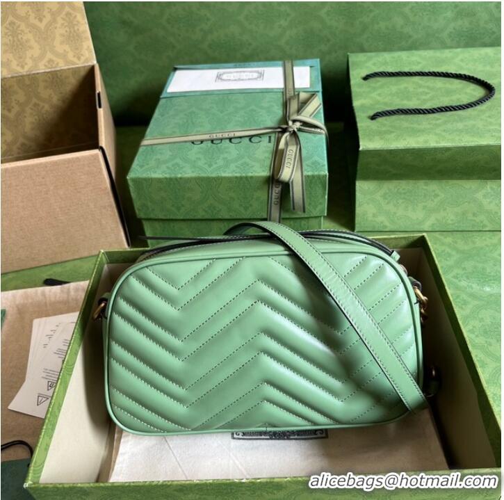 Good Looking Gucci GG Marmont matelasse shoulder bag 447632 Sage green