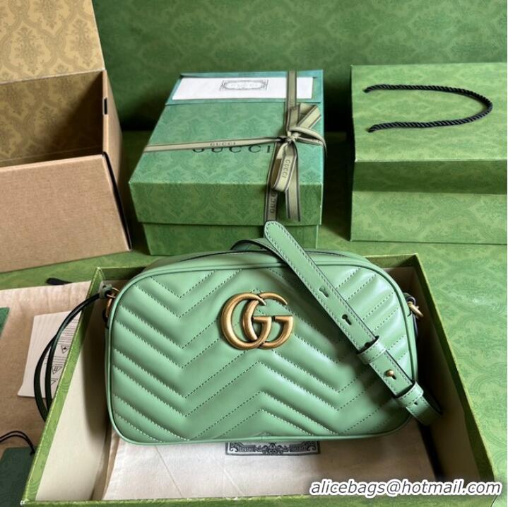 Good Looking Gucci GG Marmont matelasse shoulder bag 447632 Sage green