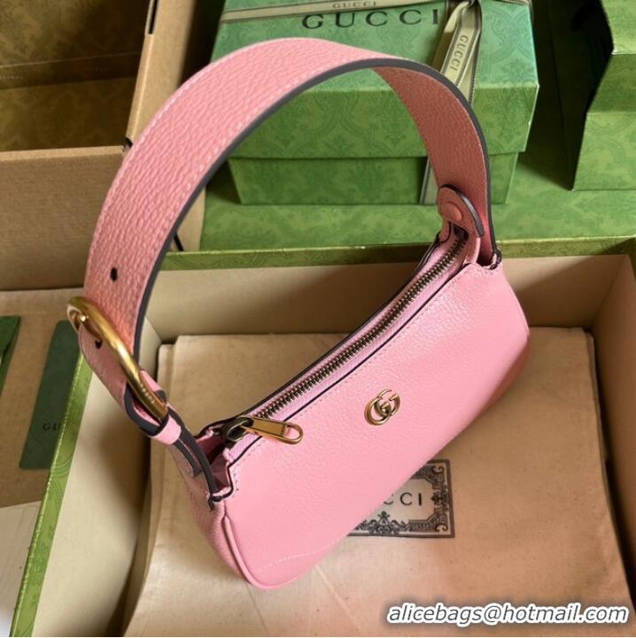 Top Grade Gucci Aphrodite shoulder bag with Double G 739076 pink