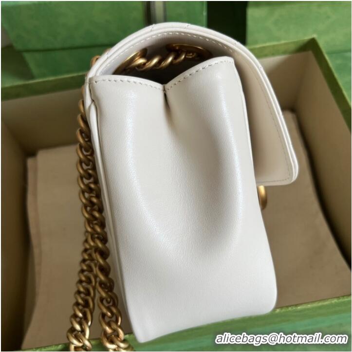 Well Crafted Gucci GG Marmont mini shoulder bag 739682 white