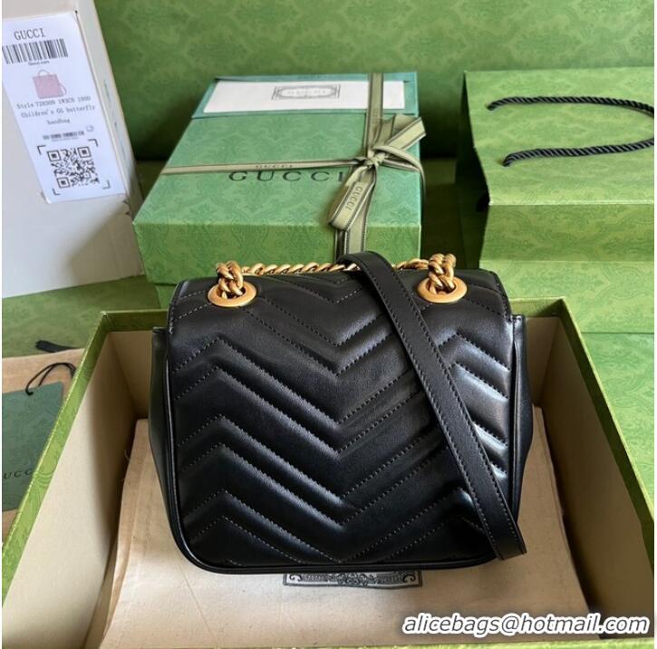 Classic Discount Gucci GG Marmont mini shoulder bag 739682 black