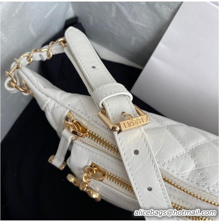 Traditional Specials Chanel Bodypack Sheepskin Leather AS1077 white