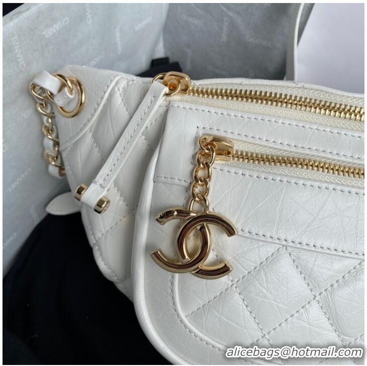 Traditional Specials Chanel Bodypack Sheepskin Leather AS1077 white