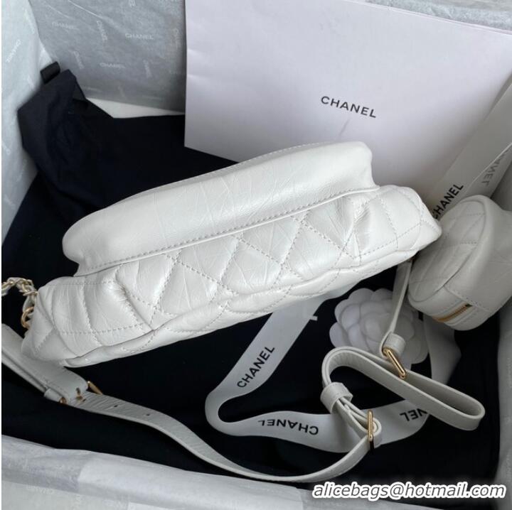 Traditional Specials Chanel Bodypack Sheepskin Leather AS1077 white