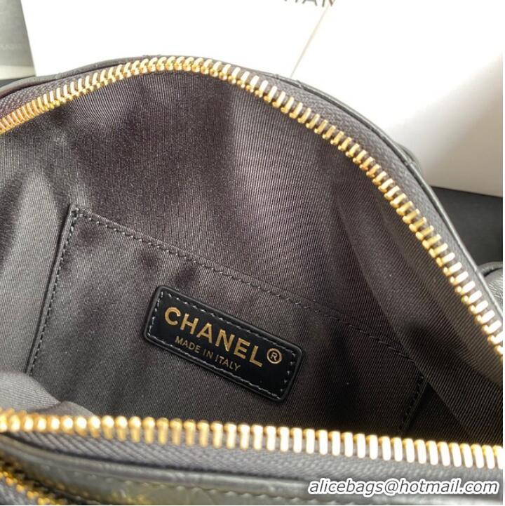 Top Quality Chanel Bodypack Sheepskin Leather AS1077 black