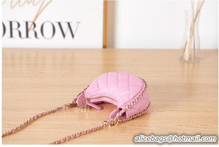 Best Price Chanel mini Lambskin & Gold-Tone Metal AS3232 pink