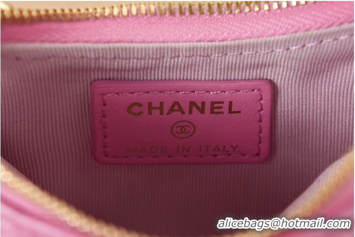 Best Price Chanel mini Lambskin & Gold-Tone Metal AS3232 pink