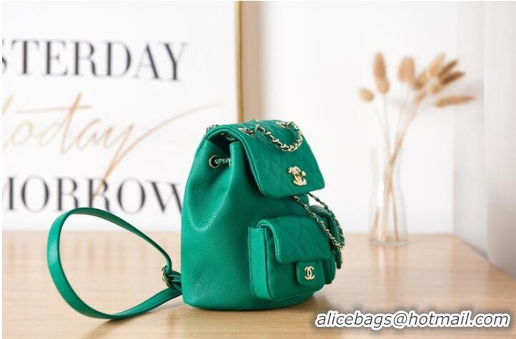 Grade Quality Chanel SMALL BACKPACK AS3860 green