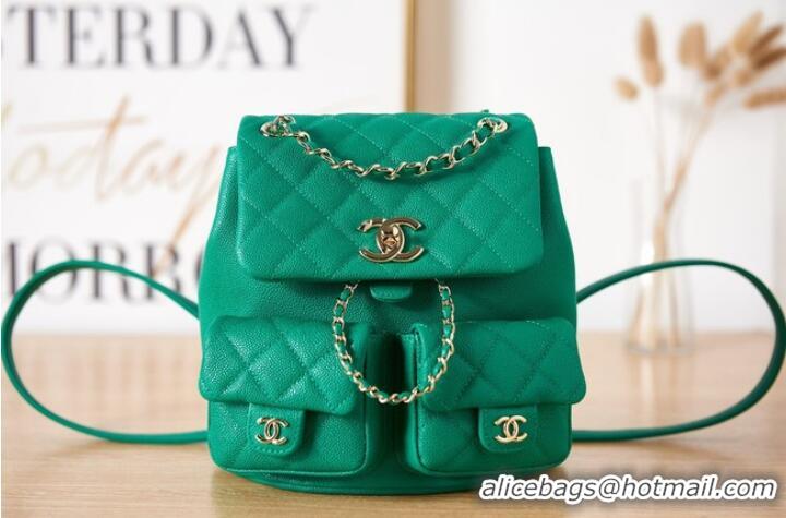 Grade Quality Chanel SMALL BACKPACK AS3860 green