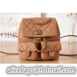 Well Crafted Chanel SMALL BACKPACK AS3860 brown