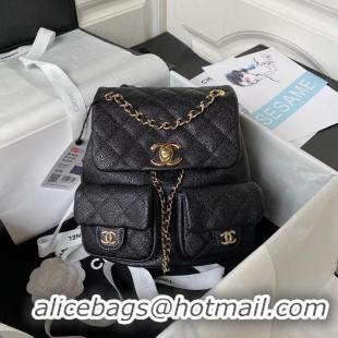 Low Cost Chanel SMALL BACKPACK AS3860 black