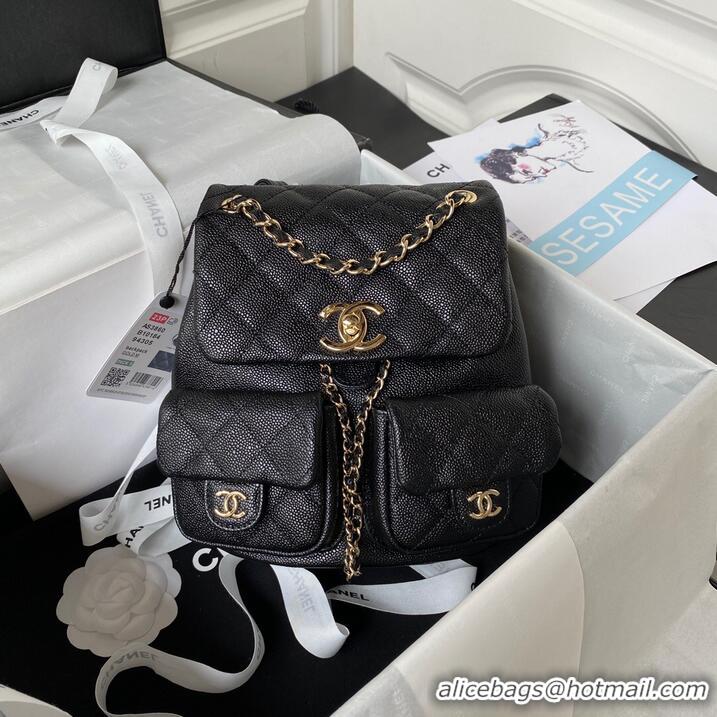 Low Cost Chanel SMALL BACKPACK AS3860 black