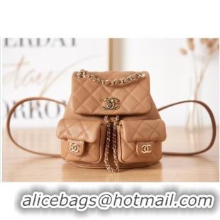 Reasonable Price Chanel MINI BACKPACK AS3787 brown