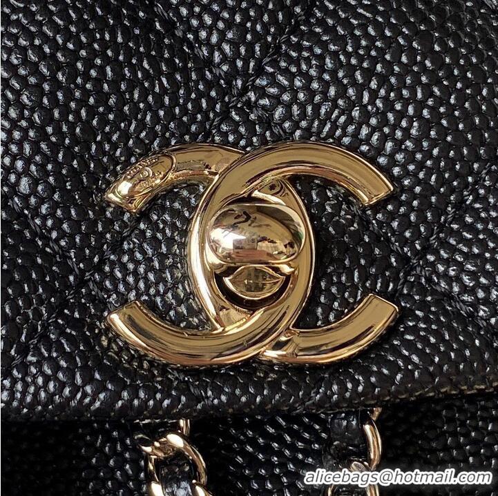 Generous Grade Chanel MINI BACKPACK AS3787 Black