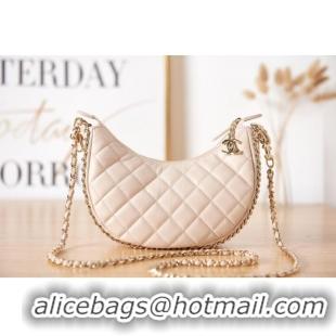 Reasonable Price Chanel small Lambskin & Gold-Tone Metal AS3917 cream