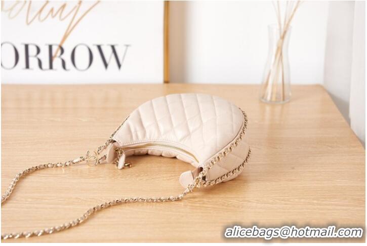 Reasonable Price Chanel small Lambskin & Gold-Tone Metal AS3917 cream