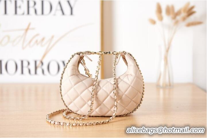 Reasonable Price Chanel small Lambskin & Gold-Tone Metal AS3917 cream