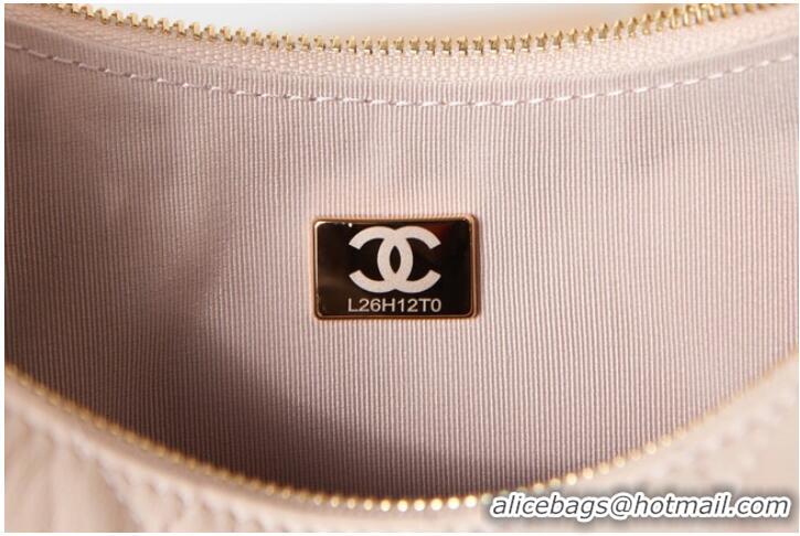 Reasonable Price Chanel small Lambskin & Gold-Tone Metal AS3917 cream