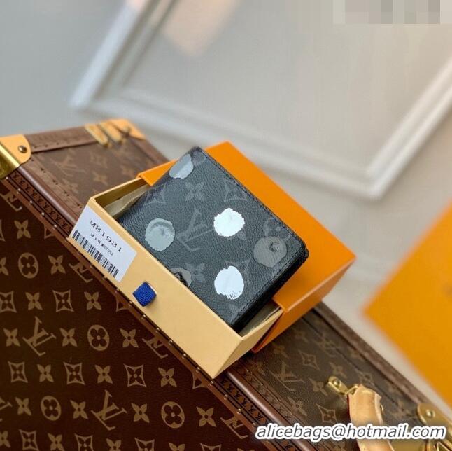 New Fashion Louis Vuitton LVxYK Multiple Wallet with Painted Dots in Monogram Eclipse Canvas M81931 2023