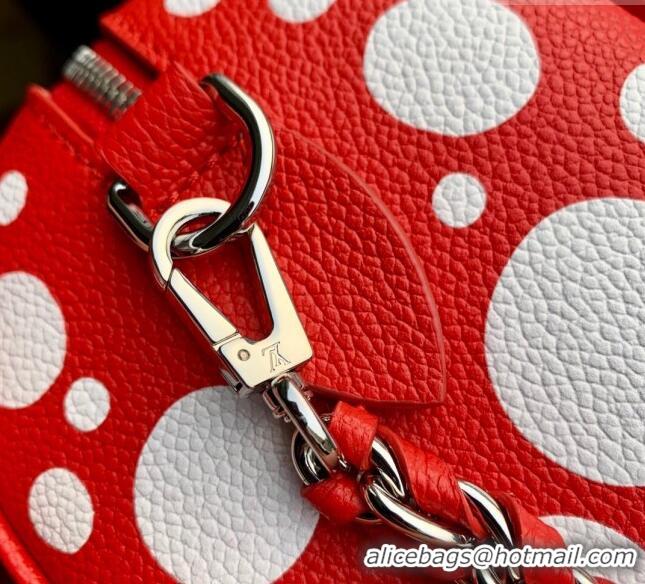 Grade Design Louis Vuitton LVxYK Speedy Bandouliere 20 Bag with Dots Print in Monogram Leather M46411 Red/White 2023