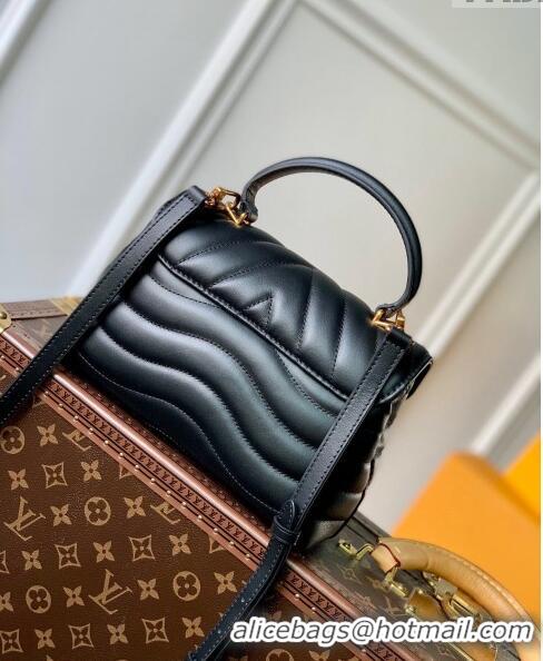 Unique Grade Louis Vuitton New Wave Hold Me Top Handle Bag in Leather M21720 Black 2023