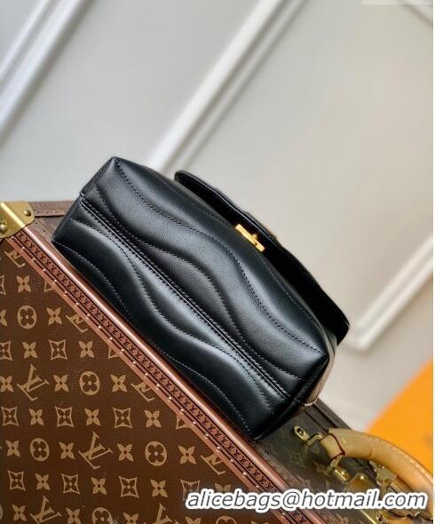 Unique Grade Louis Vuitton New Wave Hold Me Top Handle Bag in Leather M21720 Black 2023