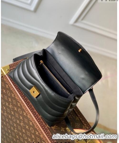 Unique Grade Louis Vuitton New Wave Hold Me Top Handle Bag in Leather M21720 Black 2023