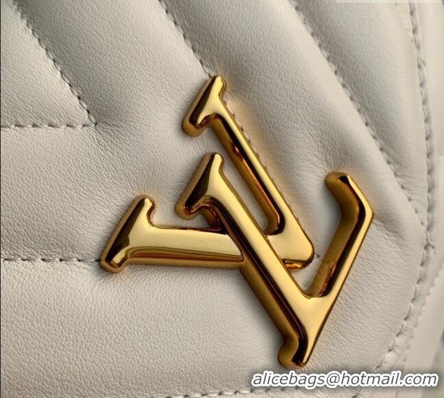 Grade Inexpensive Louis Vuitton New Wave Hold Me Top Handle Bag in Leather M21720 White 2023