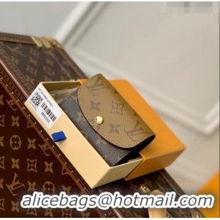 Hot Sell Cheap Louis Vuitton Rosalie Coin Purse Wallet in Monogram/Reverse Canvas M82333 2023