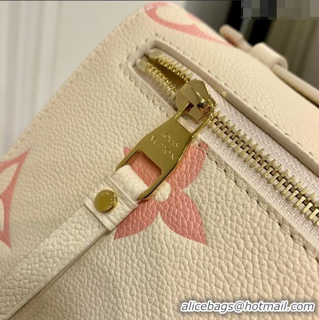 Wholesale Louis Vuitton Pochette Metis Bag in Bicolor Monogram Leather M45773 Cream/Pink 2023