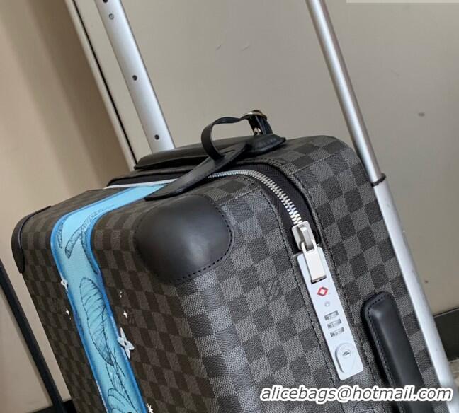 New Style Louis Vuitton Luggage Travel Bag in Print Damier Graphite Canvas 0317 2023