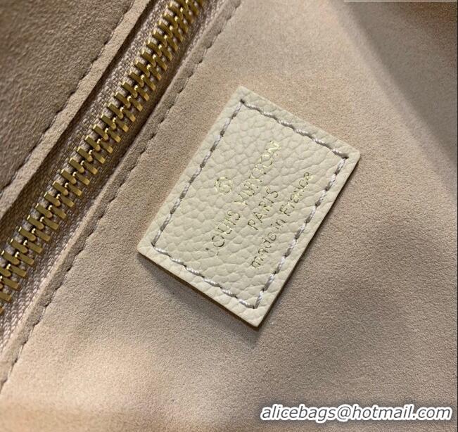 Top Quality Louis Vuitton Neverfull MM Bag in Bicolor Monogram Leather M21579 Cream/Pink 2023