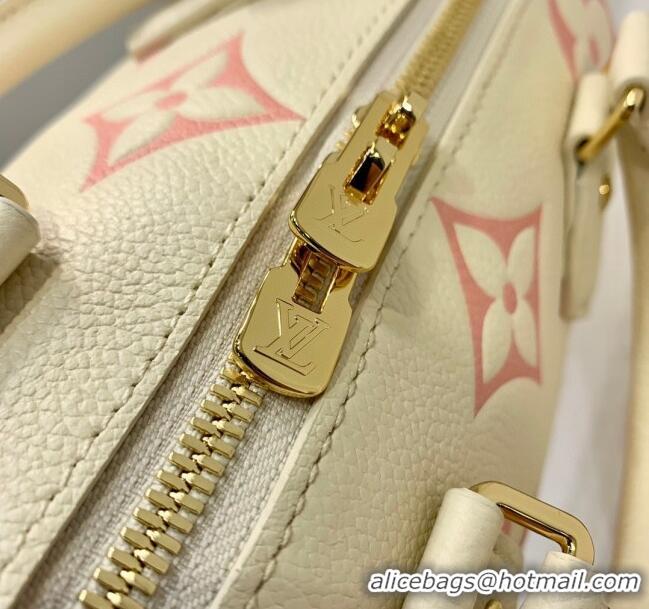 Buy Inexpensive Louis Vuitton Speedy Bandoulière 20 Bag in Bicolor Monogram Leather M46397 Cream/Pink 2023