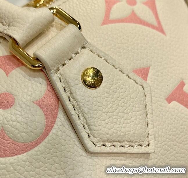 Buy Inexpensive Louis Vuitton Speedy Bandoulière 20 Bag in Bicolor Monogram Leather M46397 Cream/Pink 2023