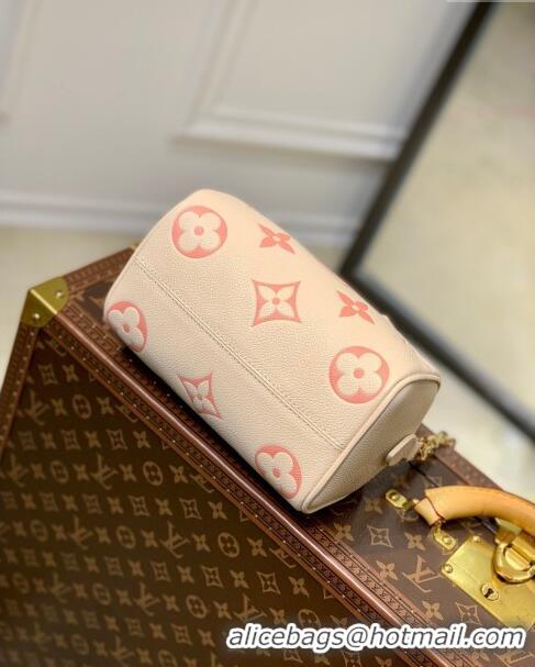 Buy Inexpensive Louis Vuitton Speedy Bandoulière 20 Bag in Bicolor Monogram Leather M46397 Cream/Pink 2023