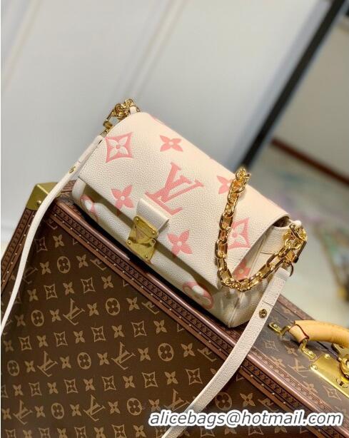 Cheap Design Louis Vuitton Favorite Bag in Bicolor Monogram Leather M46393 Cream/Pink 2023